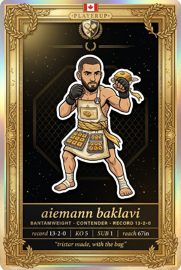aiemann baklavi — Bantamweight